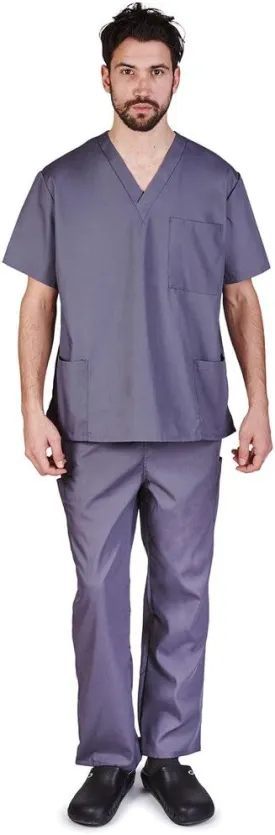 Natural Uniforms Comfortable Fit Men's Workwear Uniform 8 Pocket Top and Pant Set