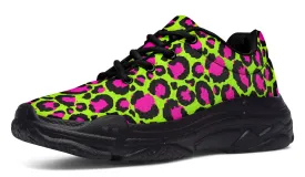 Neon Leopard Chunky Sneakers