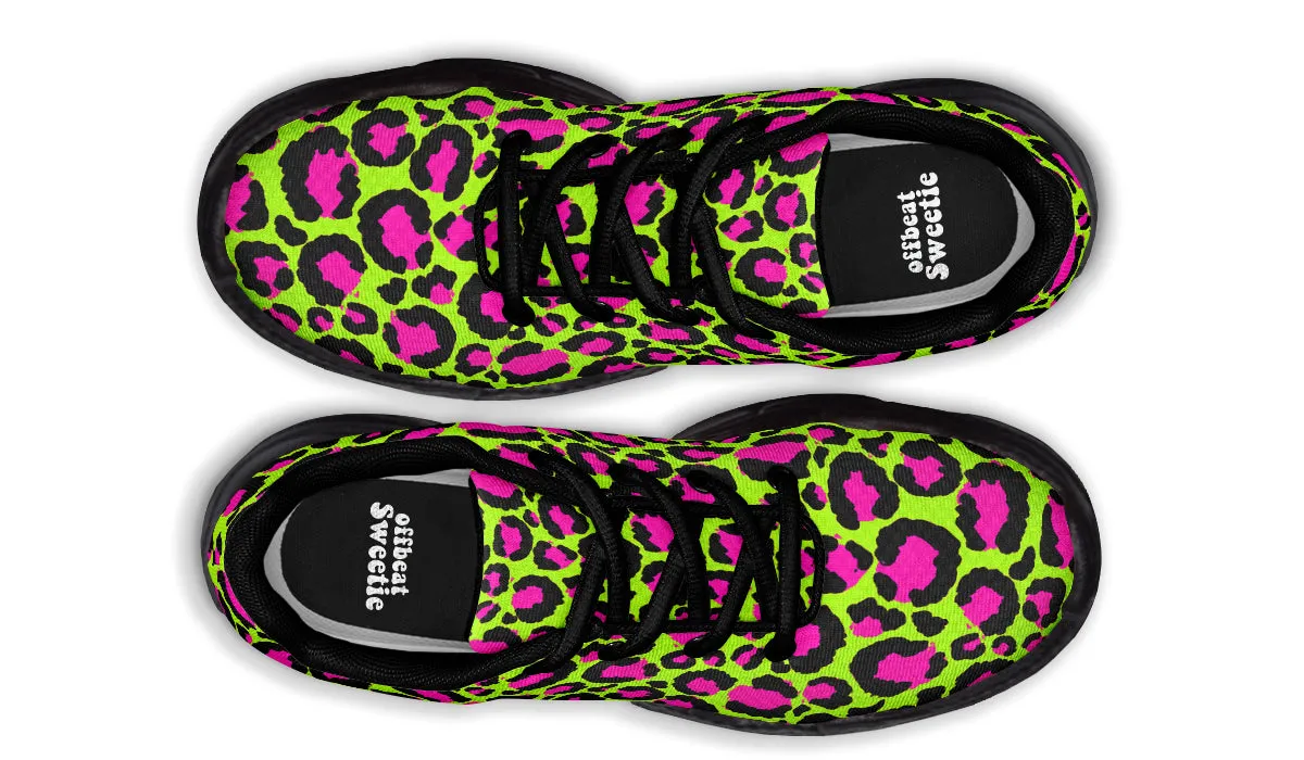 Neon Leopard Chunky Sneakers