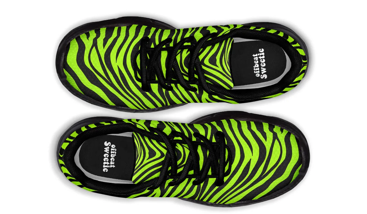 Neon Zebra Chunky Sneakers