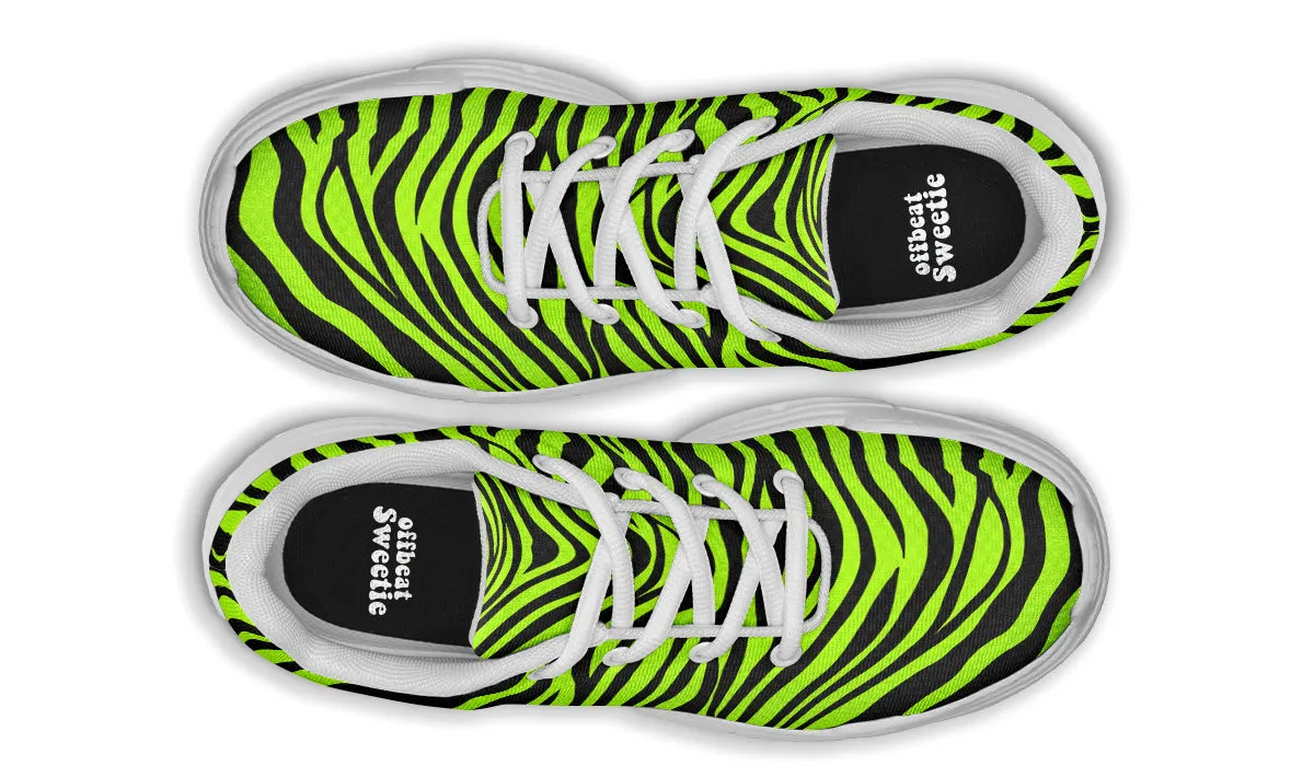 Neon Zebra Chunky Sneakers