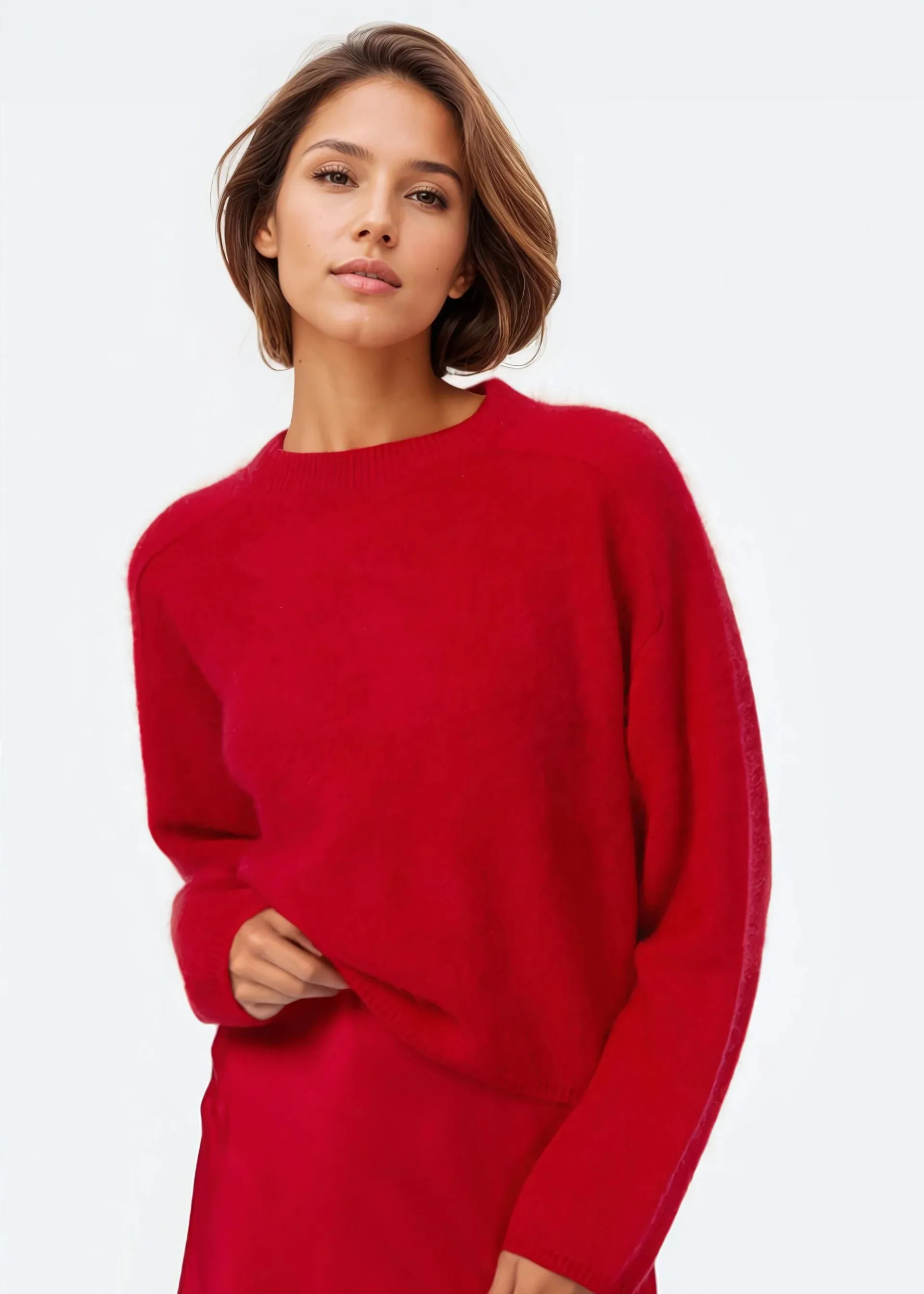 Niall Cashmere Sweater | Cardinal