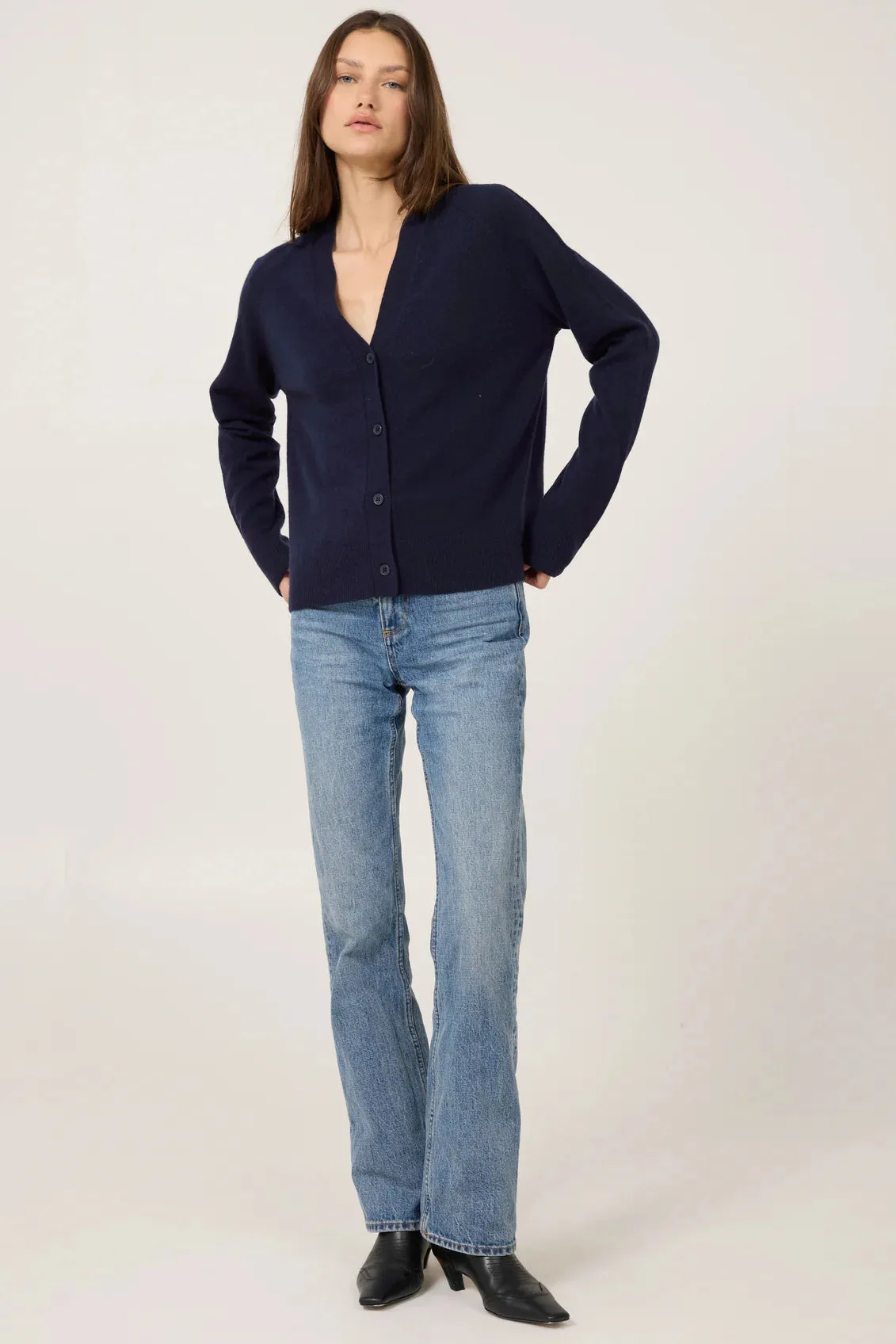 ONE GREY DAY SLOANE CASHMERE CARDIGAN