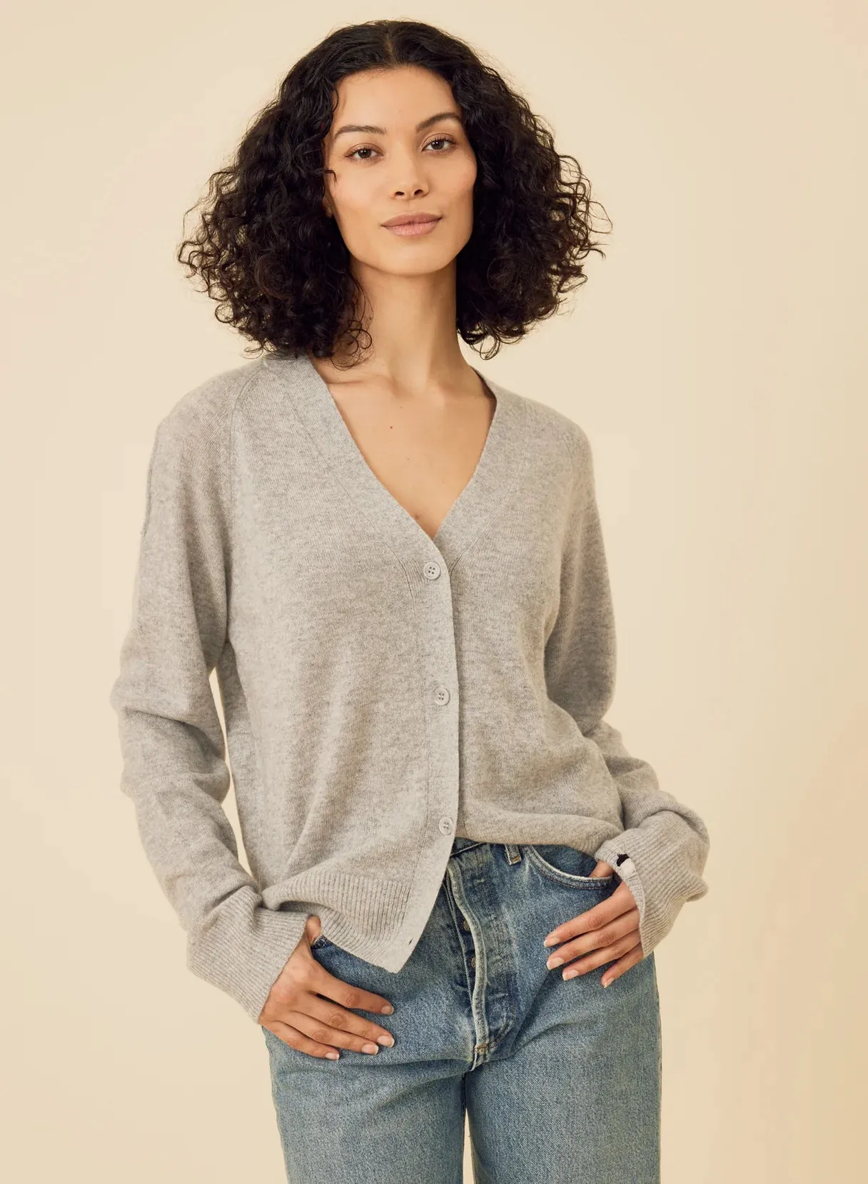 ONE GREY DAY SLOANE CASHMERE CARDIGAN