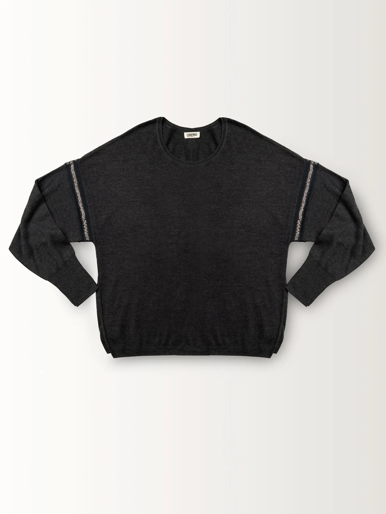 PULLOVER W/ BEADED TRIM