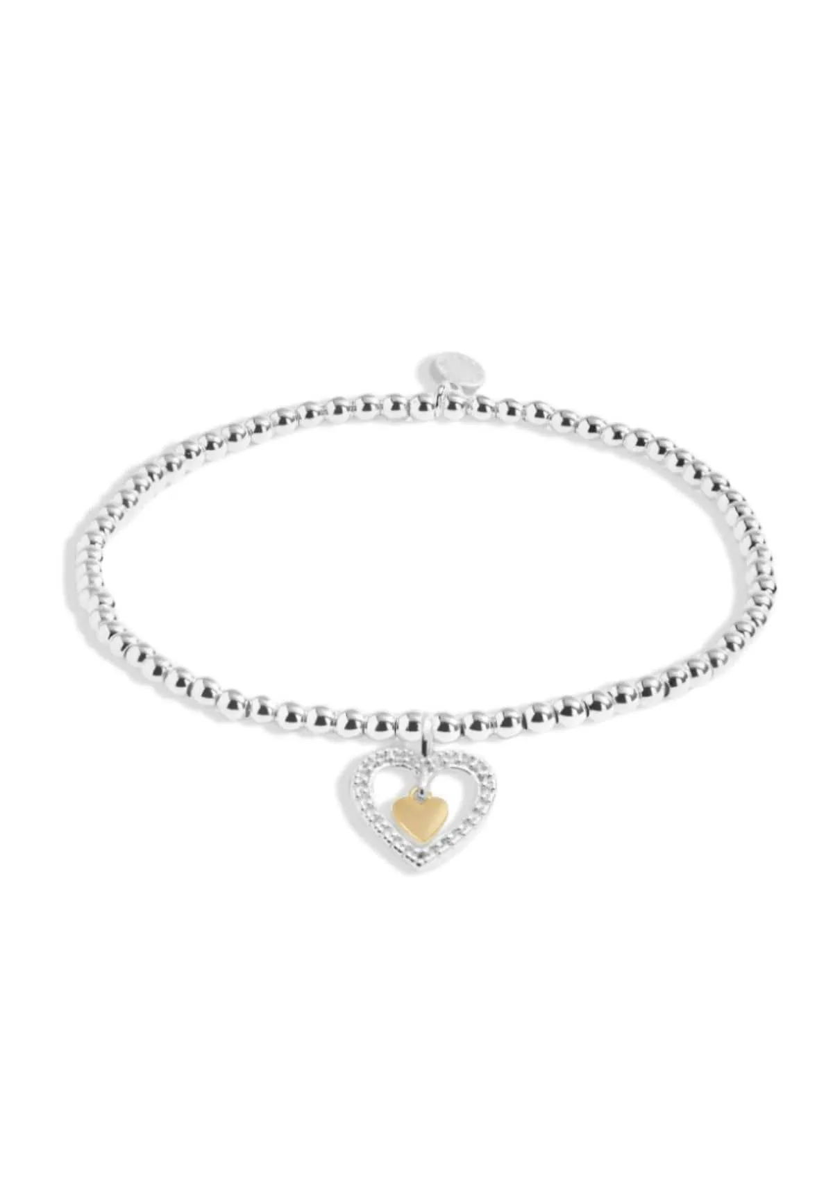 "Love You Mommy" Silver and Gold Bracelet