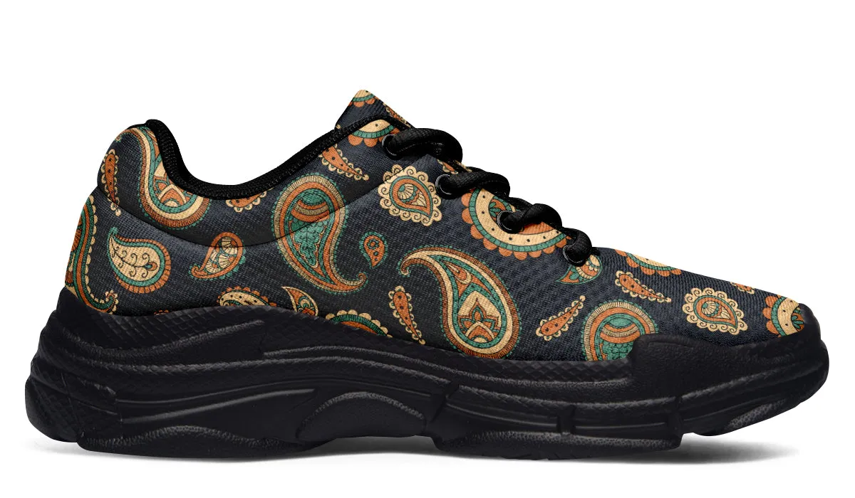 Retro Paisley Chunky Sneakers