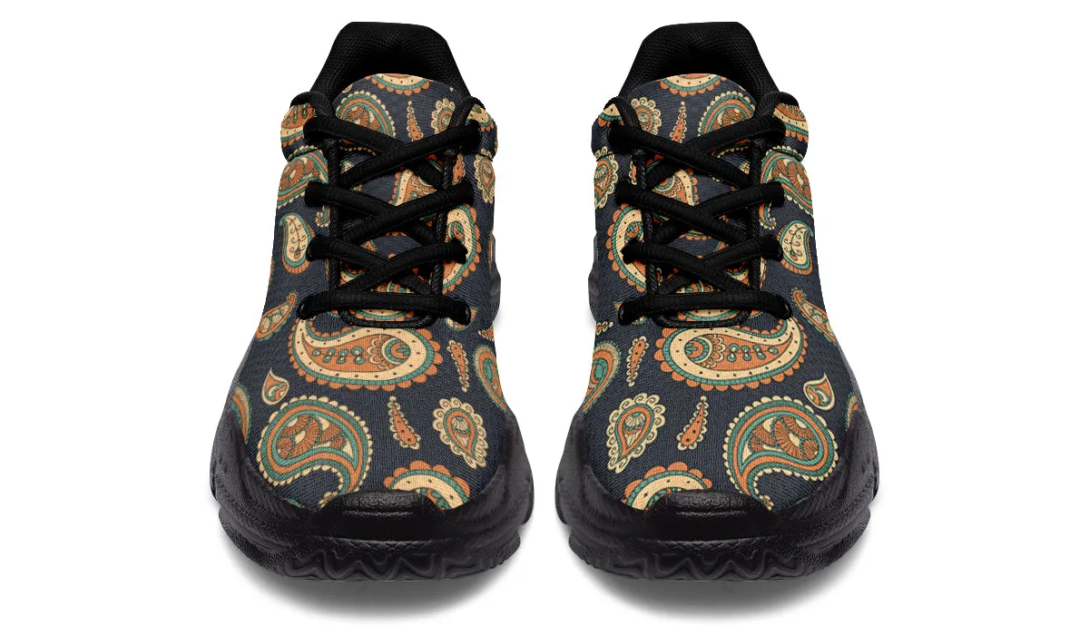 Retro Paisley Chunky Sneakers