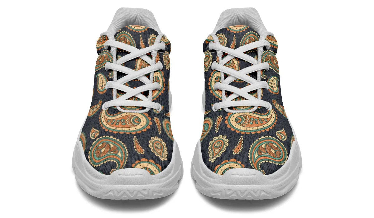Retro Paisley Chunky Sneakers