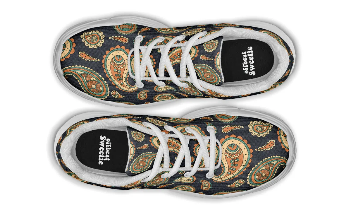Retro Paisley Chunky Sneakers
