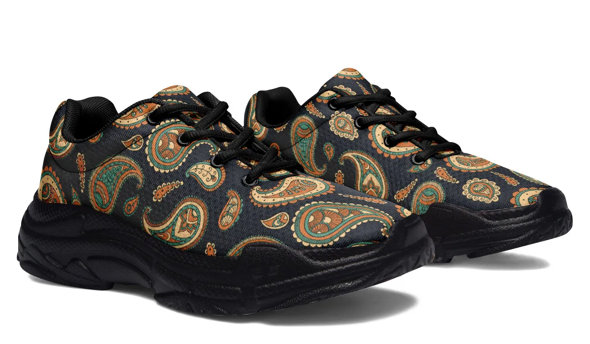 Retro Paisley Chunky Sneakers