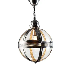 Saxon Pendant Lamp Sml Shiny Nickel