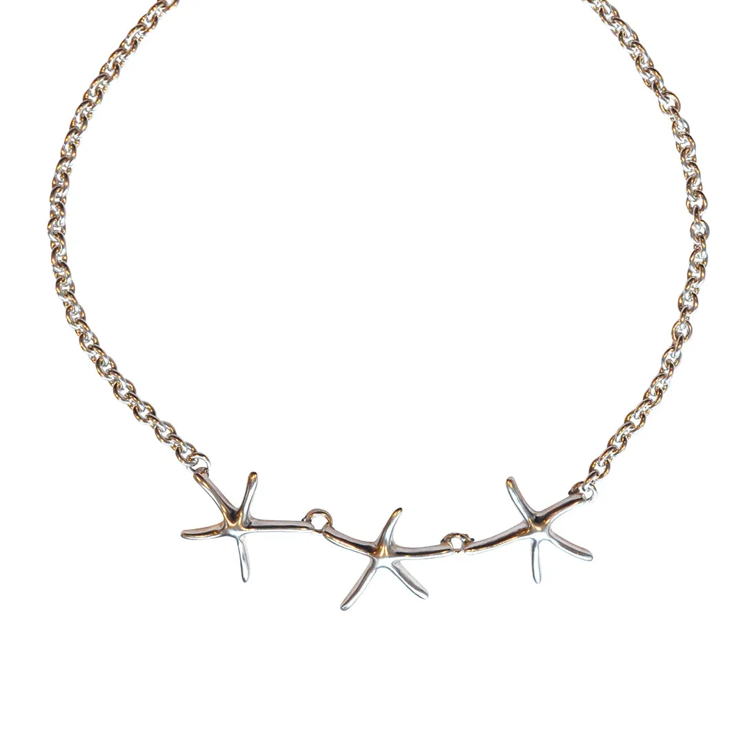 Silver Star Fish Necklace