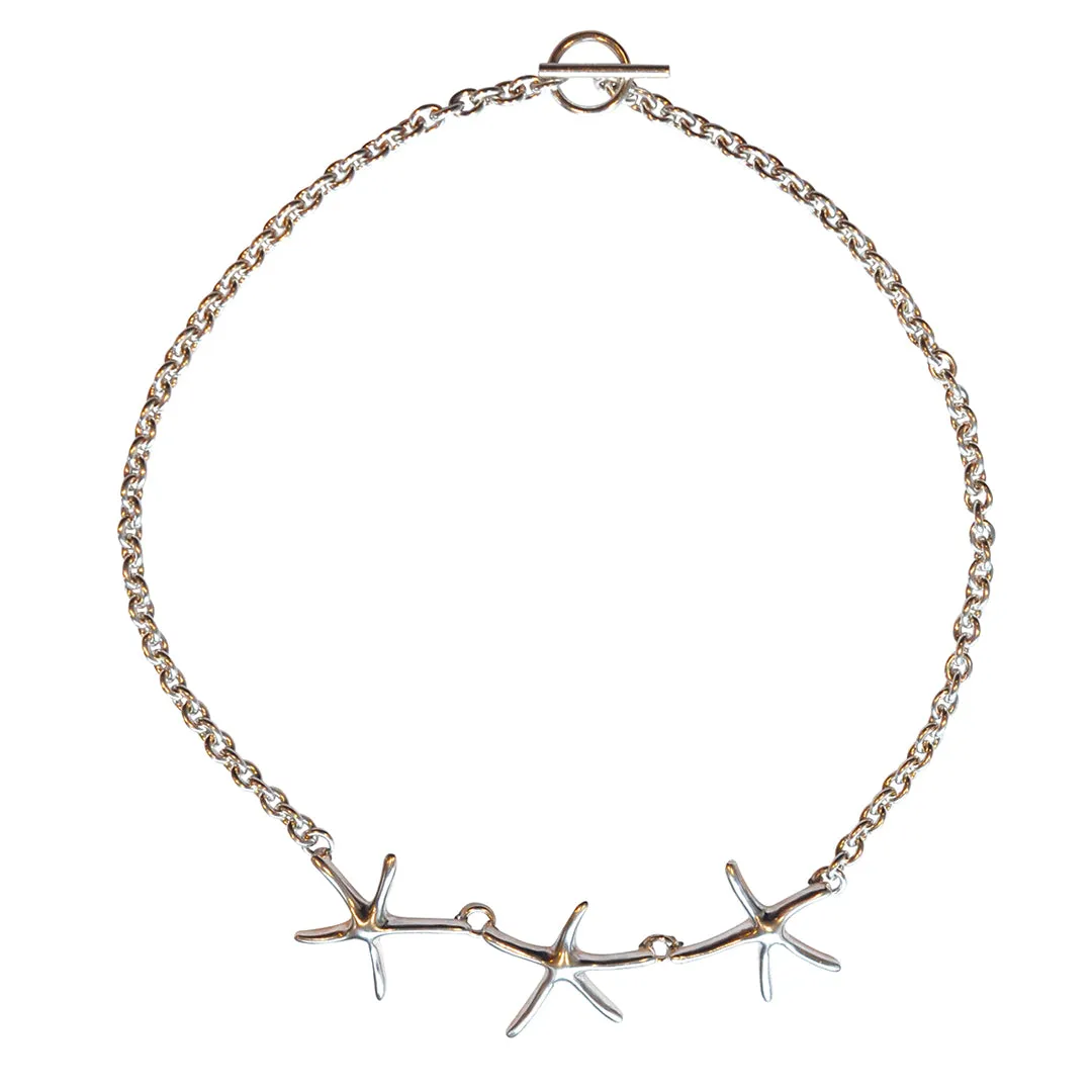 Silver Star Fish Necklace