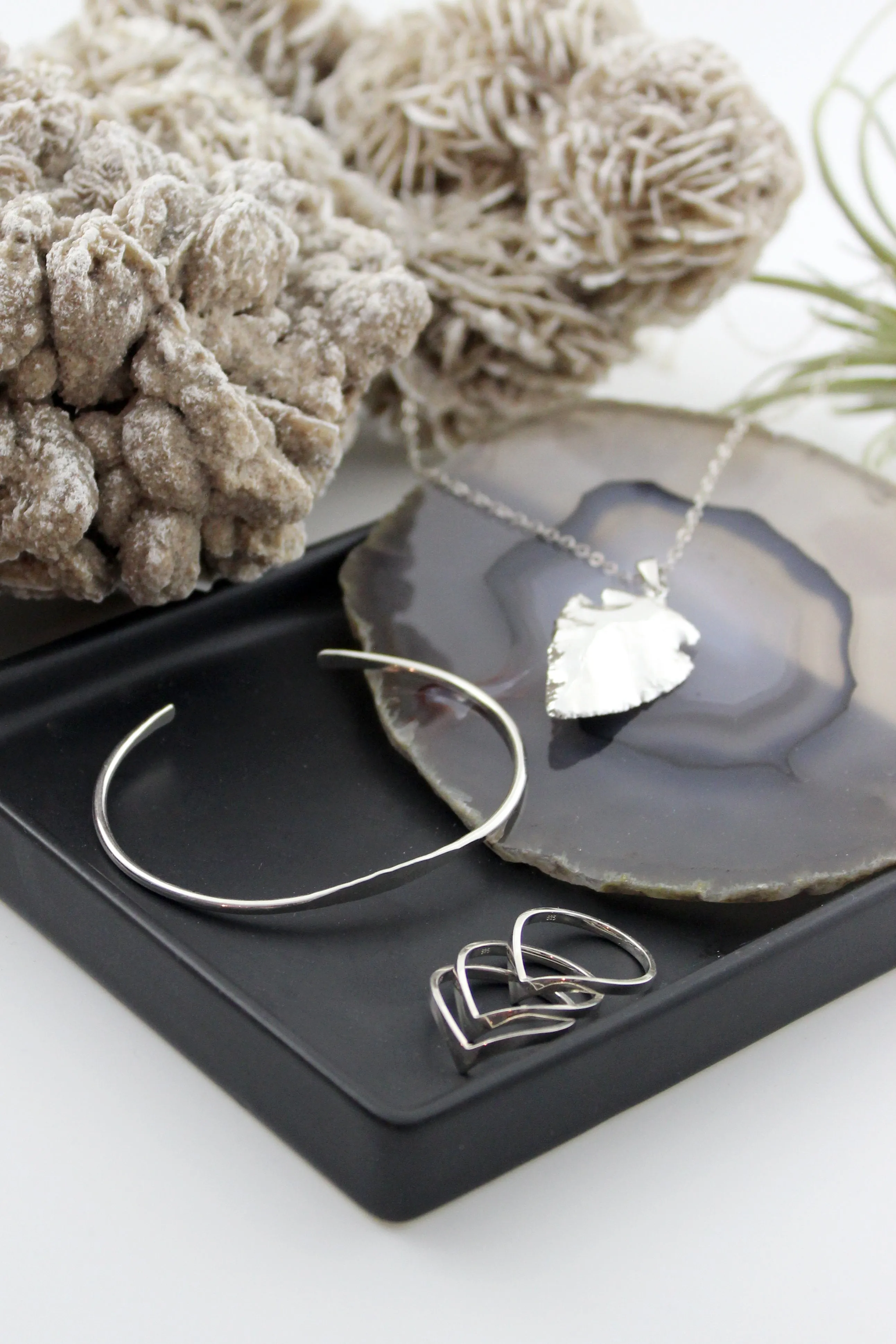 Stacked // Slim Bangle, Gold or Silver, Hammered Bracelet, Stacking Bracelets // BH-B011