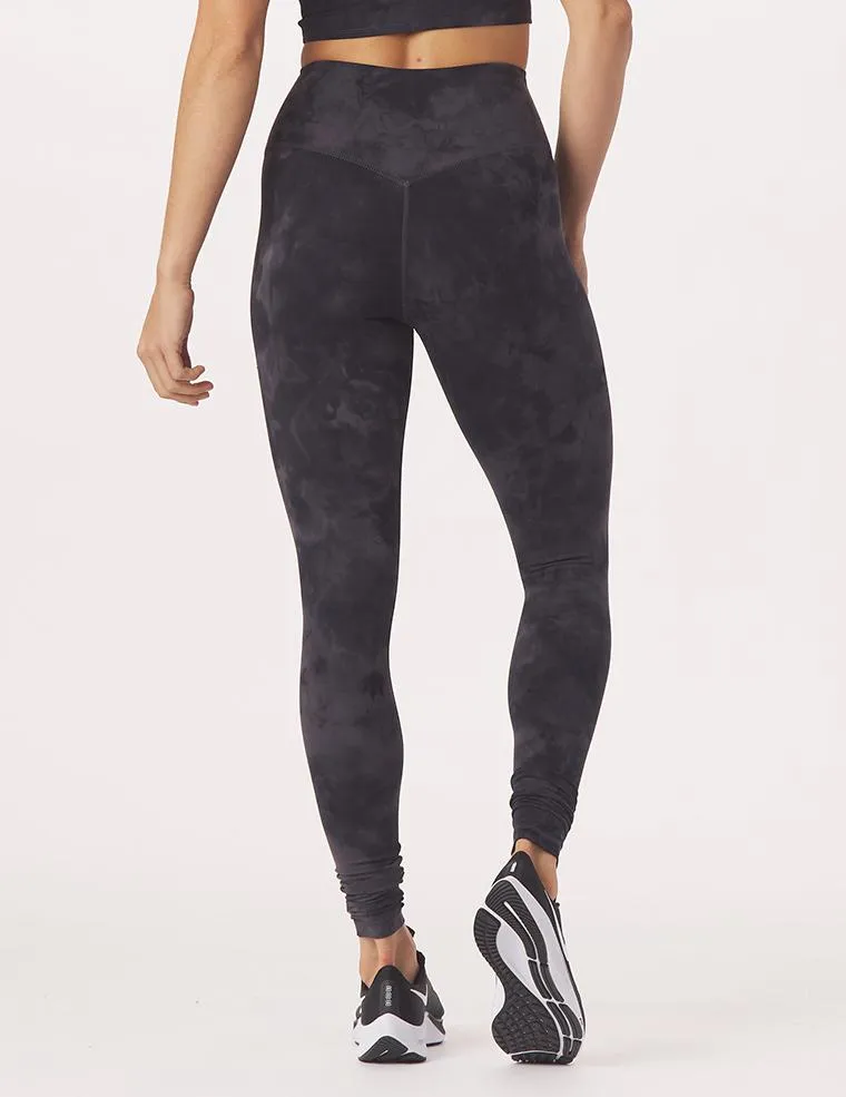Sultry Legging: Black Tie-Dye