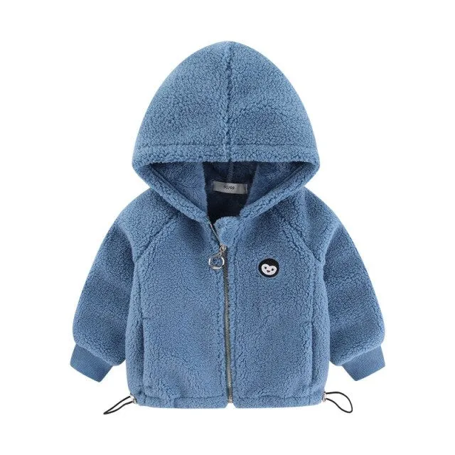 Thickened Cotton Hooded Coat
