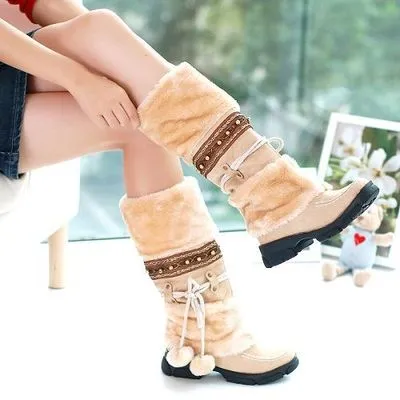 Thickened Fur Winter Warm Martin Boots