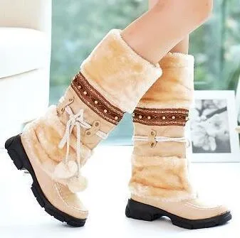 Thickened Fur Winter Warm Martin Boots