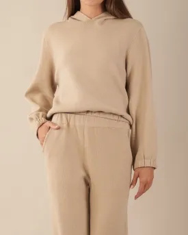 Titan Knit Hoodie - Camel