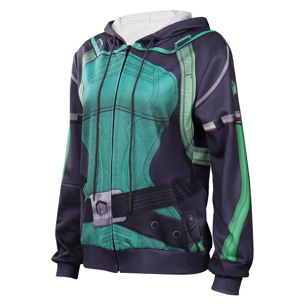 Valorant Viper Cosplay Costume Hoodie Coat Halloween Carnival Suit