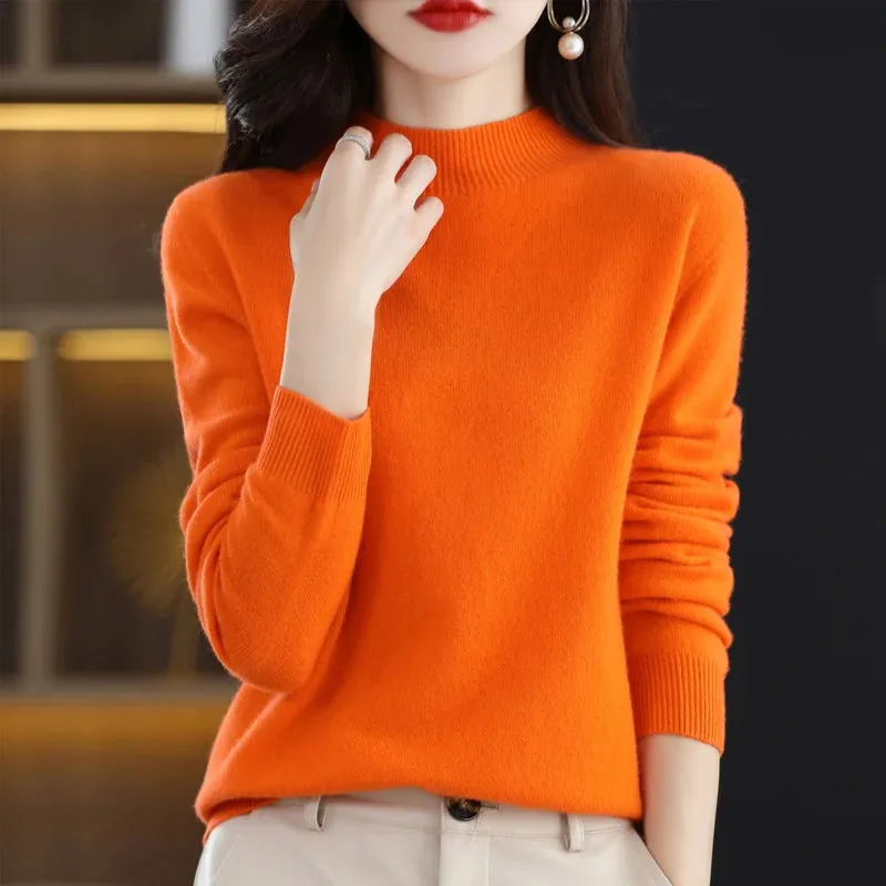 Women's Loose Cashmere Pullover Sweater